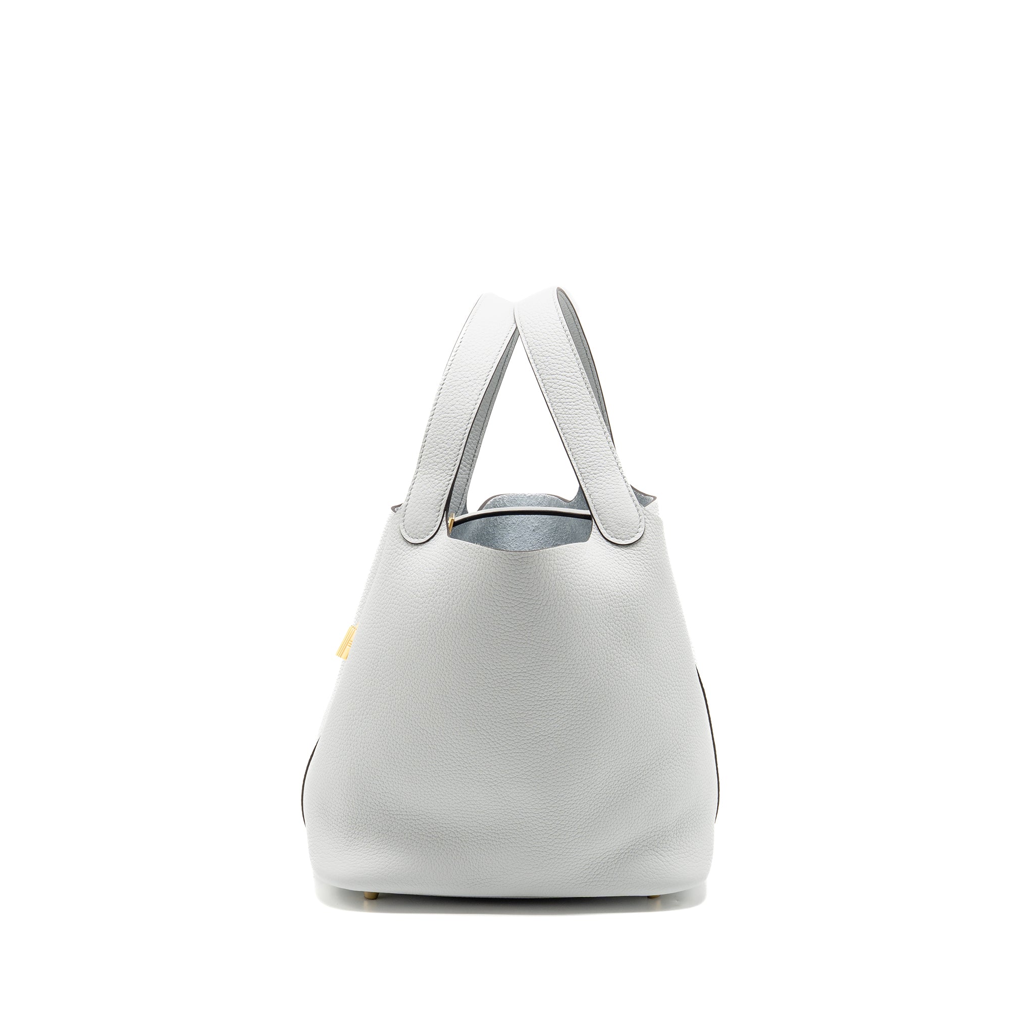 HERMES PICOTIN 22 LOCK BAG CLEMENCE BLUE PALE GHW