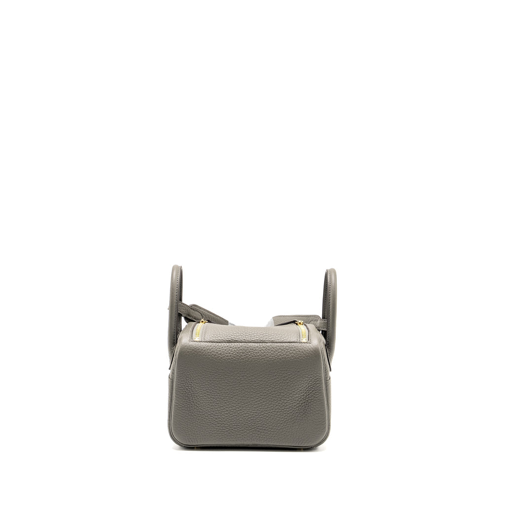HERMES MINI LINDY CLEMENCE GRIS MEYER GHW