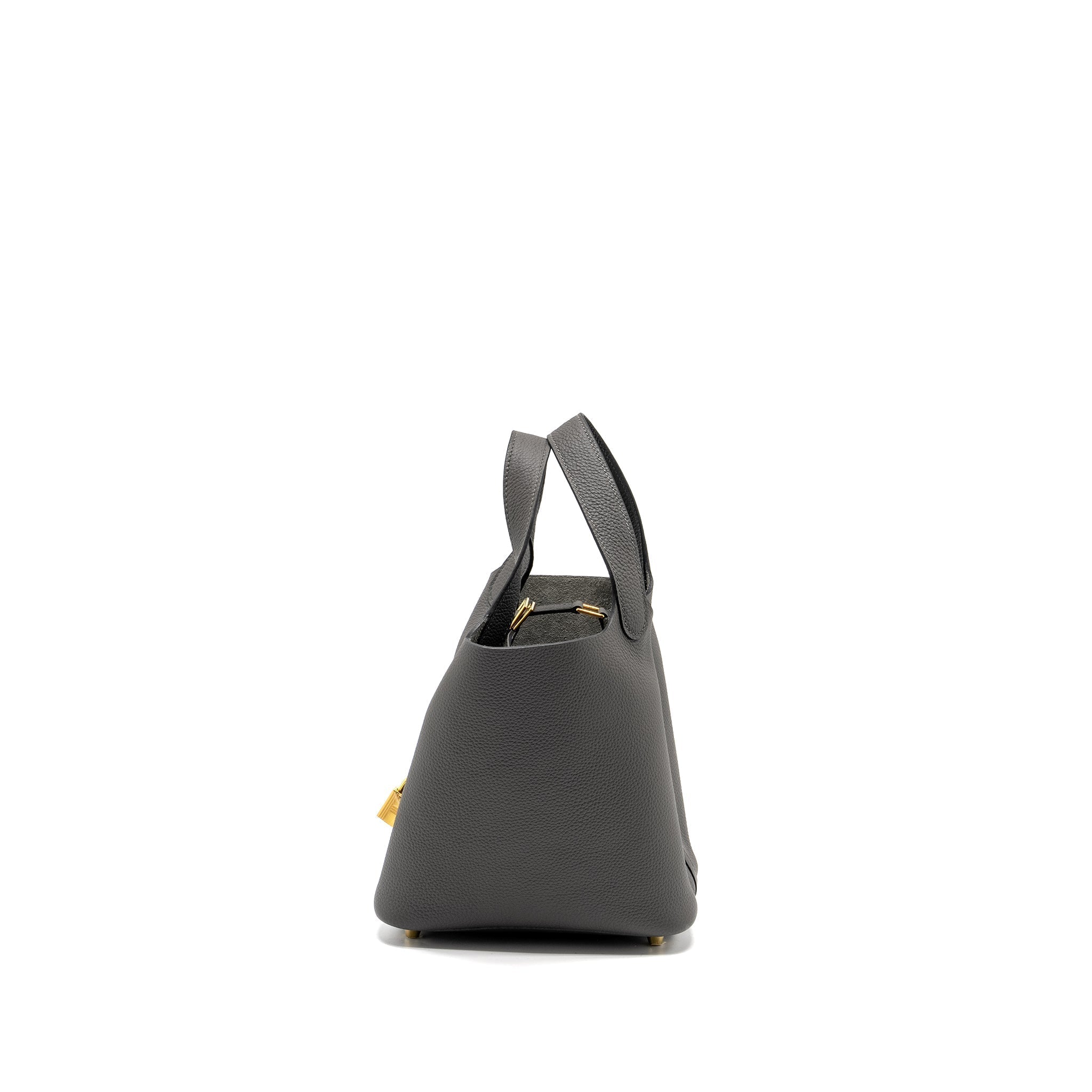 HERMES PICOTIN 18 LOCK BAG TARUILLON MAURICE GRAPHITE GHW