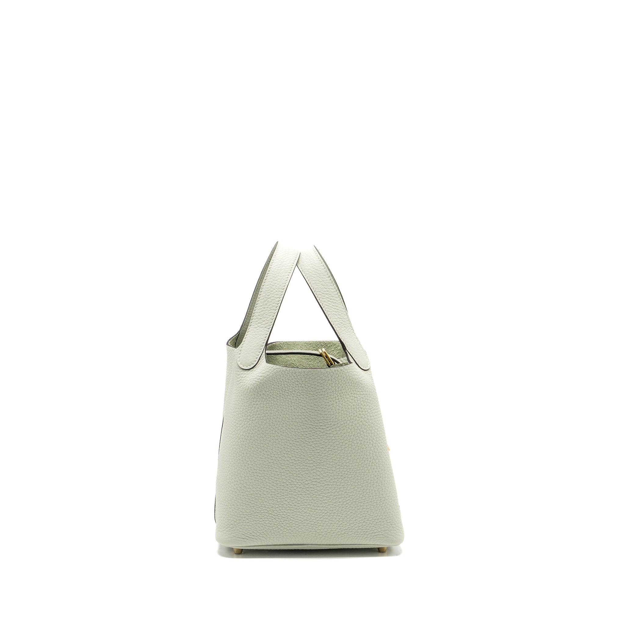 HERMES PICOTIN 18 LOCK BAG CLEMENCE GRIS NEVE GHW