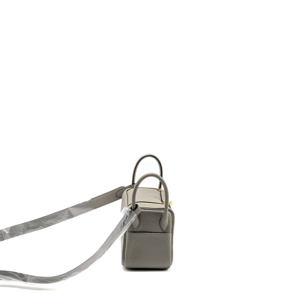 HERMES MINI LINDY CLEMENCE GRIS MEYER GHW