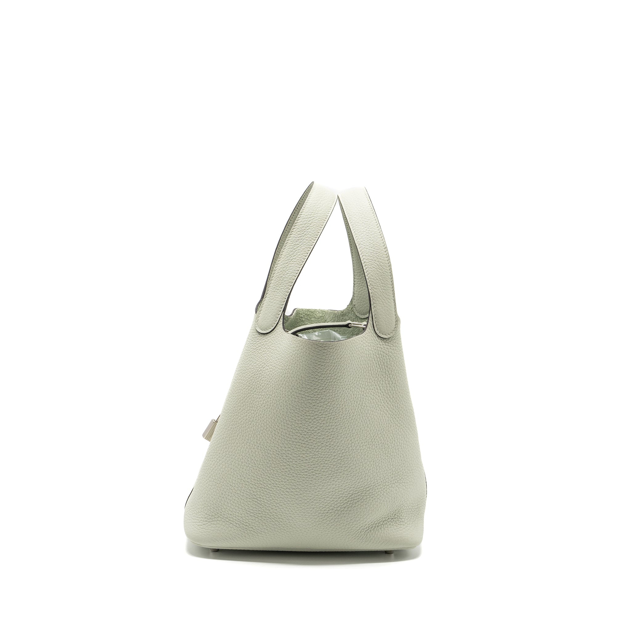 HERMES PICOTIN 22 LOCK BAG CLEMENCE GRIS NEVE SHW