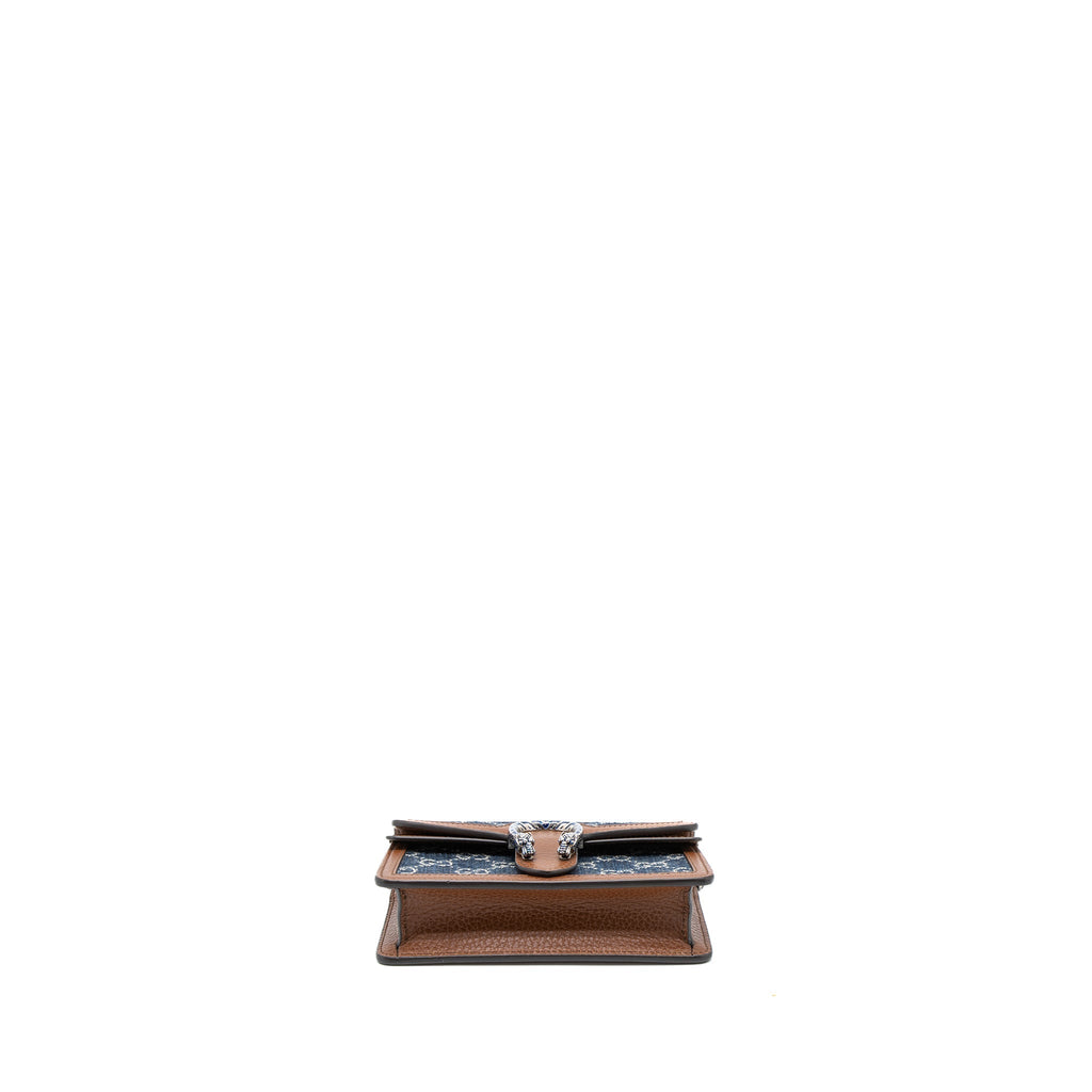 GUCCI SUPER MINI DIONYSUS GG SUPREME DENIM/CALFSKIN SHW