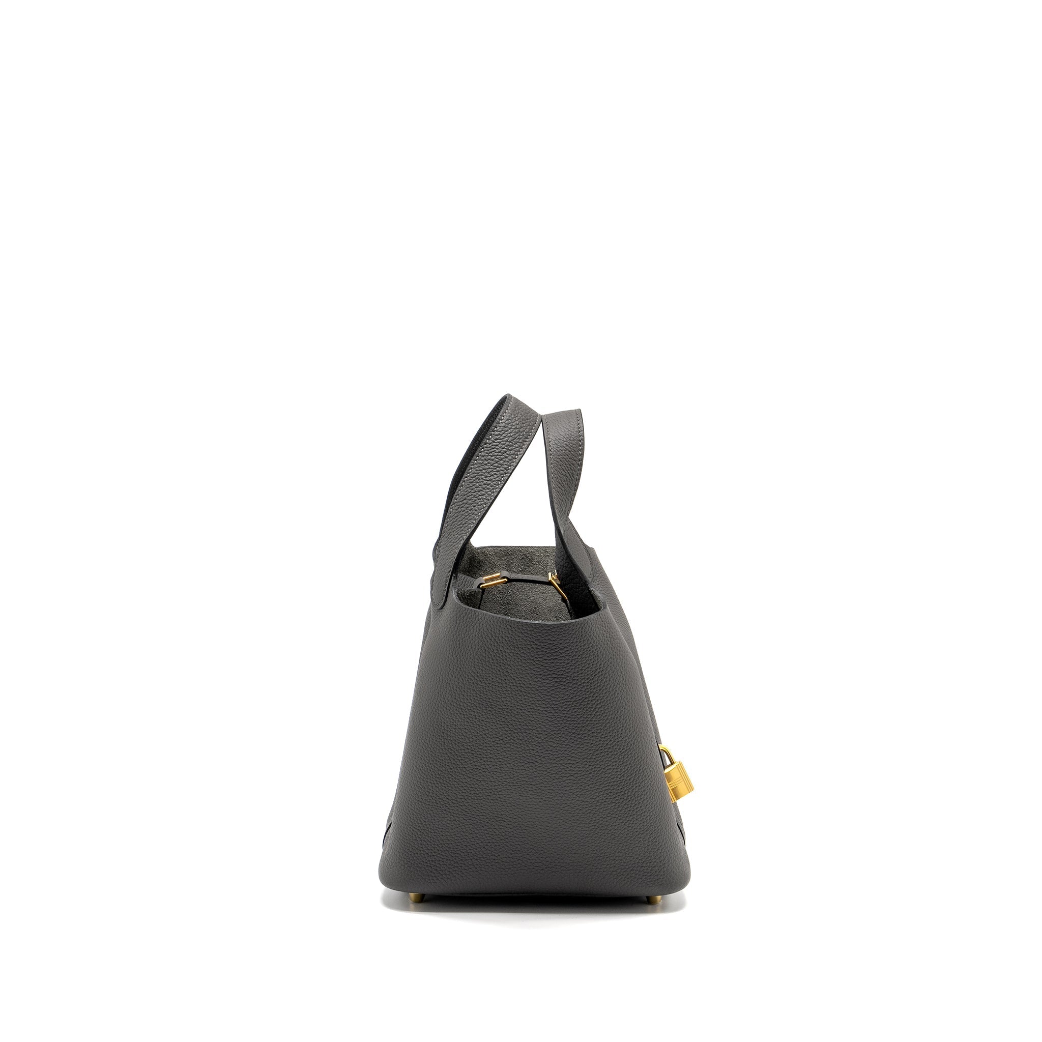 HERMES PICOTIN 18 LOCK BAG TARUILLON MAURICE GRAPHITE GHW