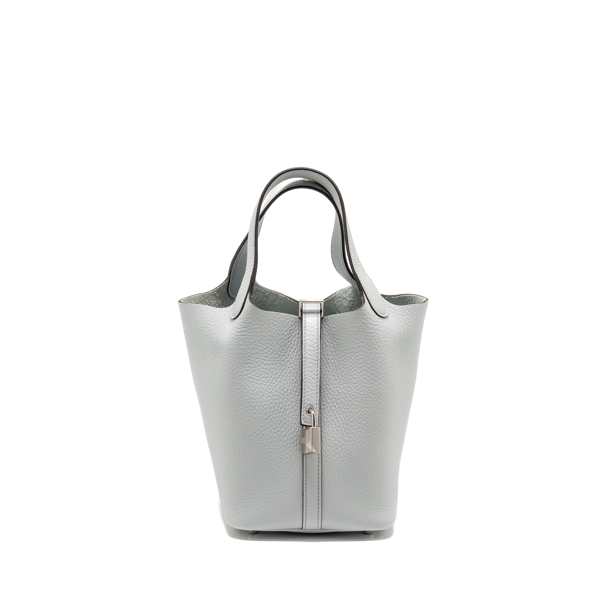 HERMES PICOTIN 18 LOCK BAG CLEMENCE BLUE PALE SHW