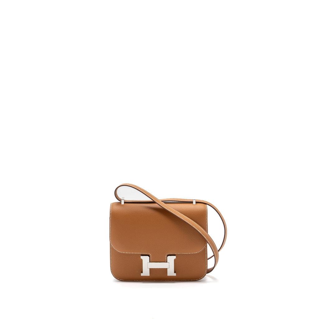 Hermes mini constance epsom gold SHW (New Version)