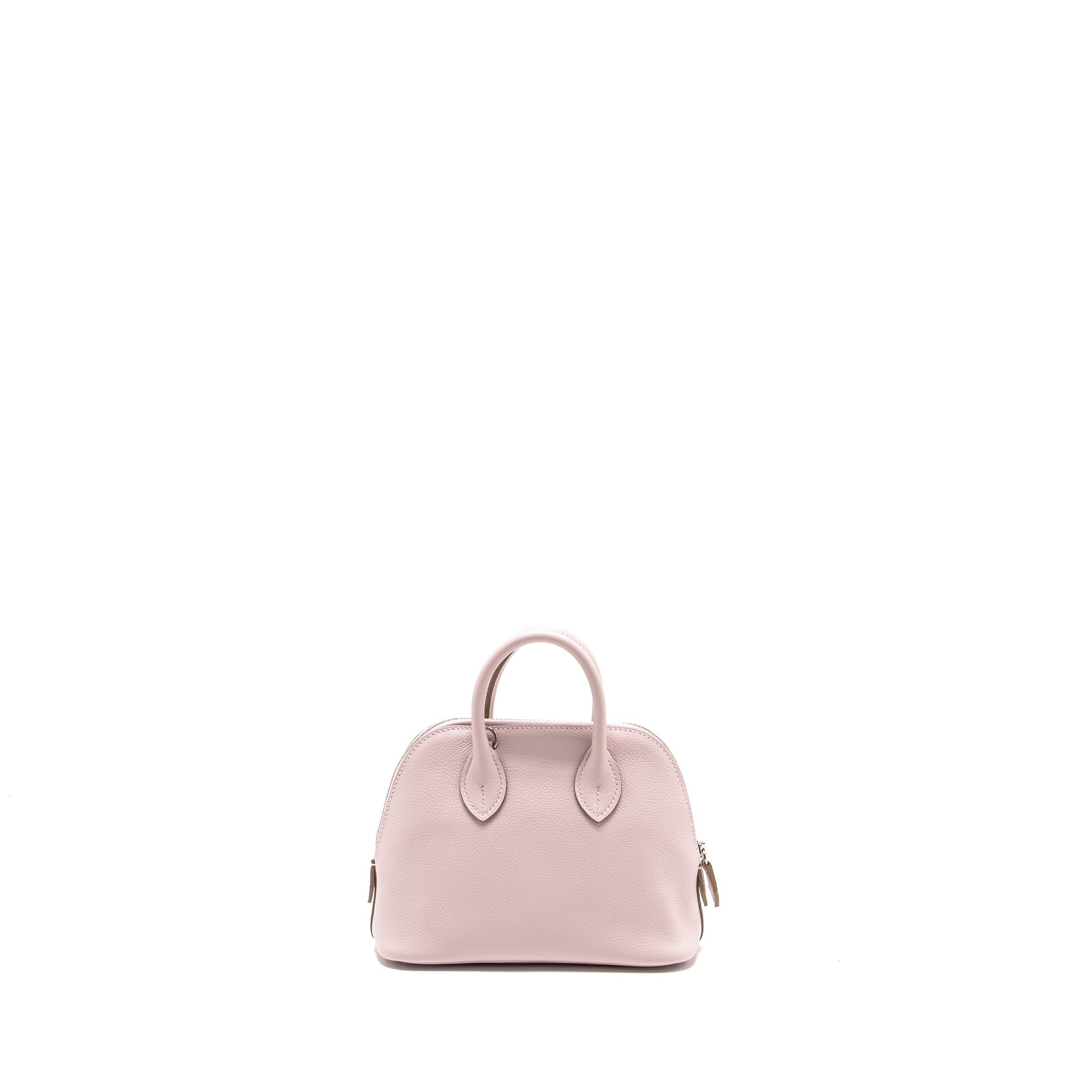 HERMES MINI BOLIDE EVERCOLOR MAUVE PALE/ CARAMEL SHW