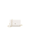 CHANEL CLASSIC WALLET ON CHAIN CAVIAR WHITE LGHW (MICROCHIP)