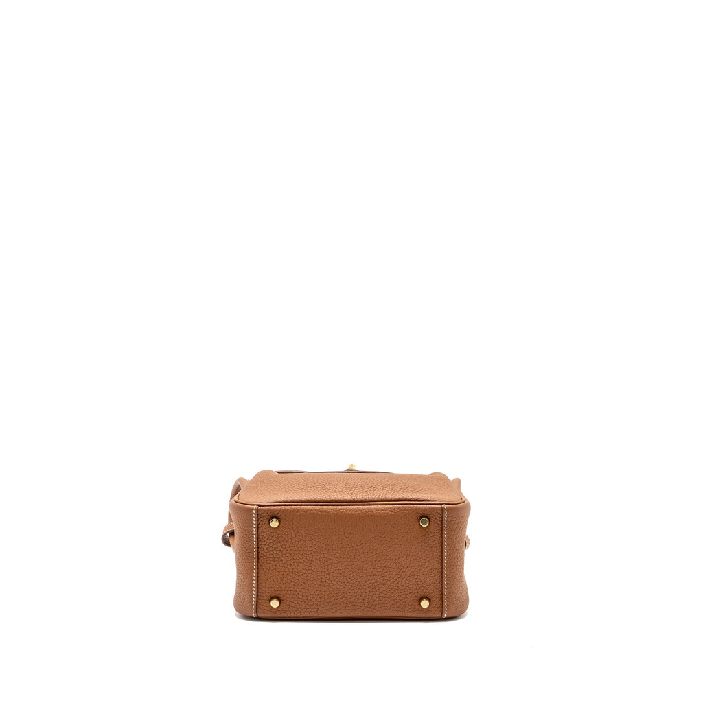 HERMES MINI LINDY CLEMENCE GOLD GHW
