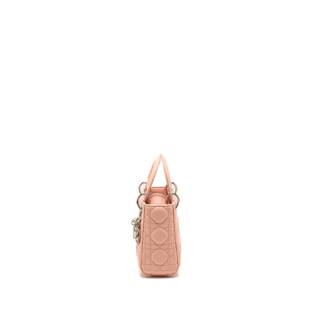 DIOR MINI LADY DIOR LAMBSKIN LIGHT PINK SHW