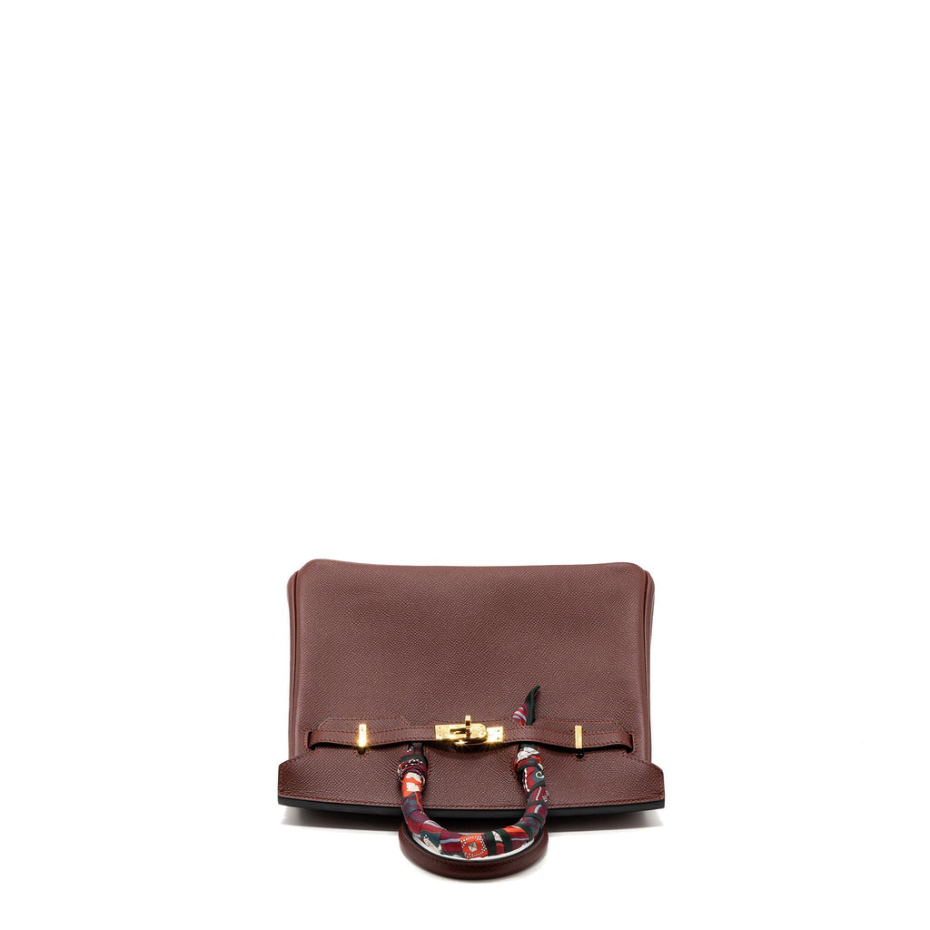 HERMES BIRKIN 25 EPSOM ROUGE H GHW
