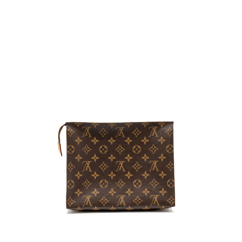LOUIS VUITTON TOILETRY POCHETTE 26 MONOGRAM CANVAS GHW