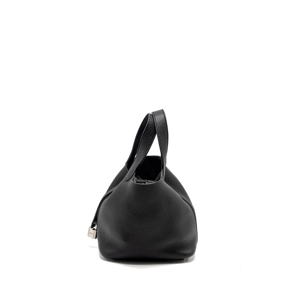 HERMES PICOTIN 18 LOCK BAG CLEMENCE BLACK SHW