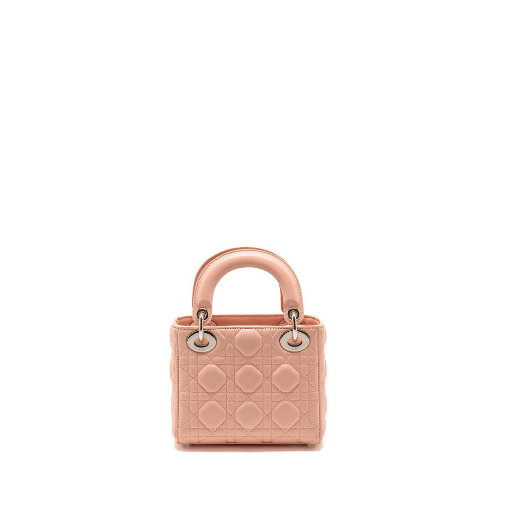DIOR MINI LADY DIOR LAMBSKIN LIGHT PINK SHW