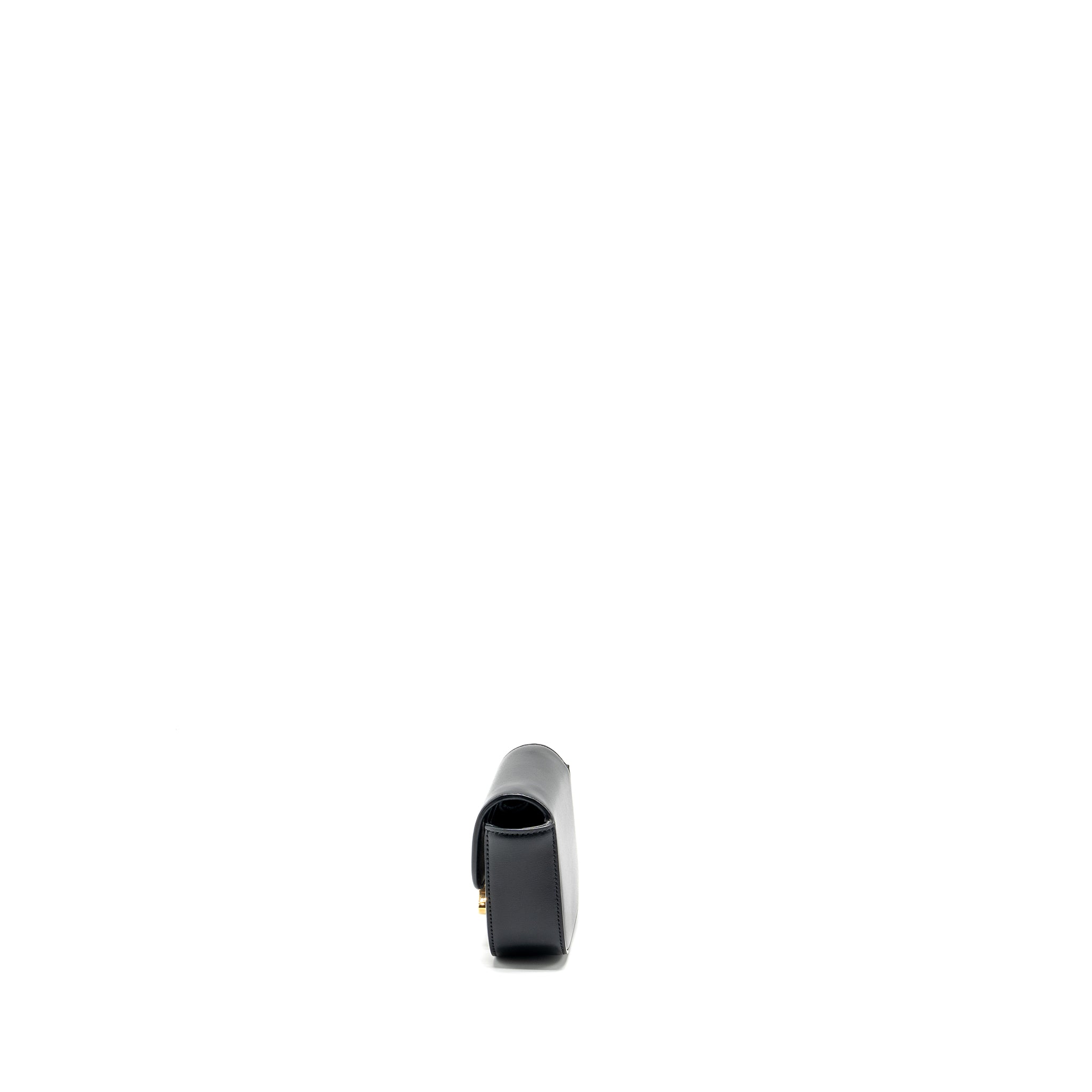 CELINE MINI TRIOMPHE SHINY CALFSKIN BLACK GHW