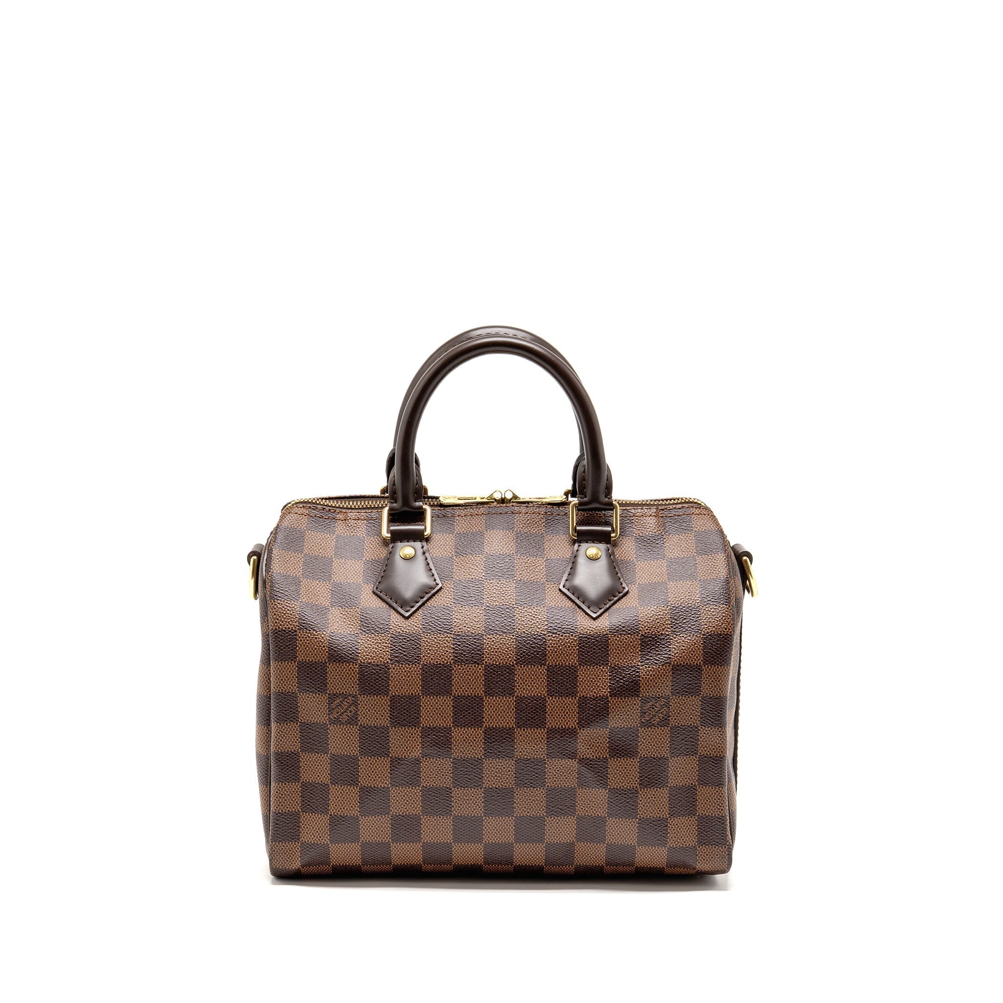 LOUIS VUITTON SPEEDY BANDOULIERE 25 DAMIER EBENE CANVAS GHW