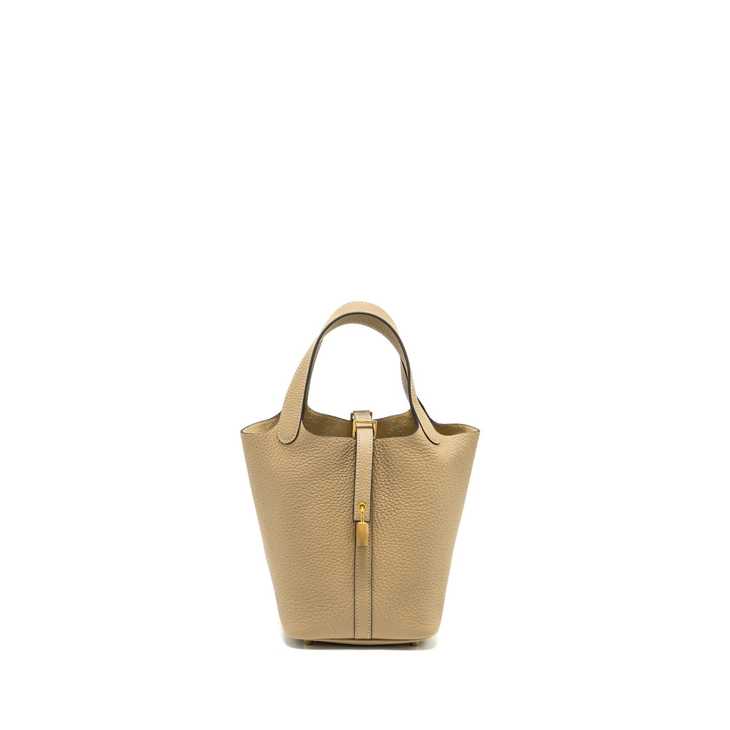 HERMES PICOTIN 18 LOCK BAG CLEMENCE TRENCH GHW