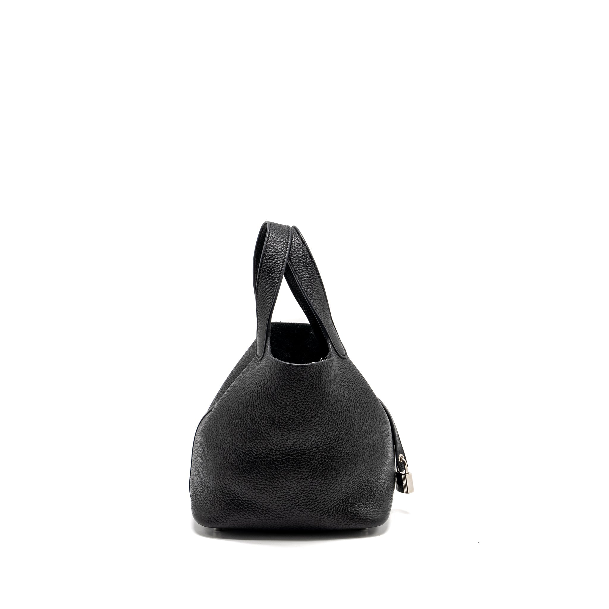 HERMES PICOTIN 18 LOCK BAG CLEMENCE BLACK SHW