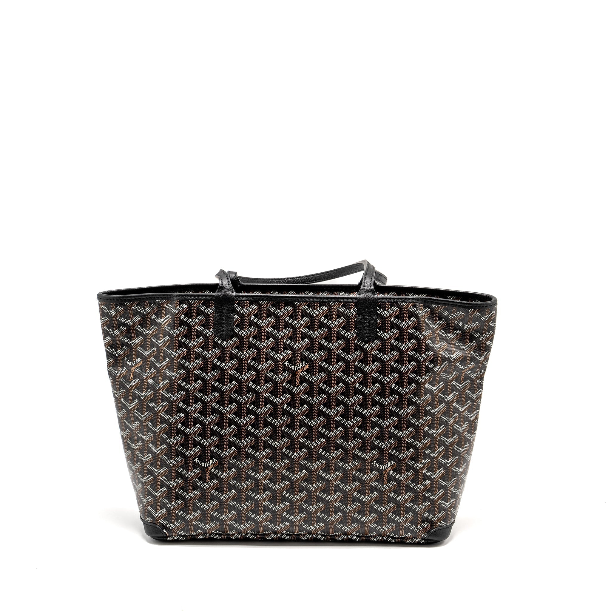 GOYARD ARTOIS PM TOTE BAG GOYARDLINE CANVAS BLACK SHW