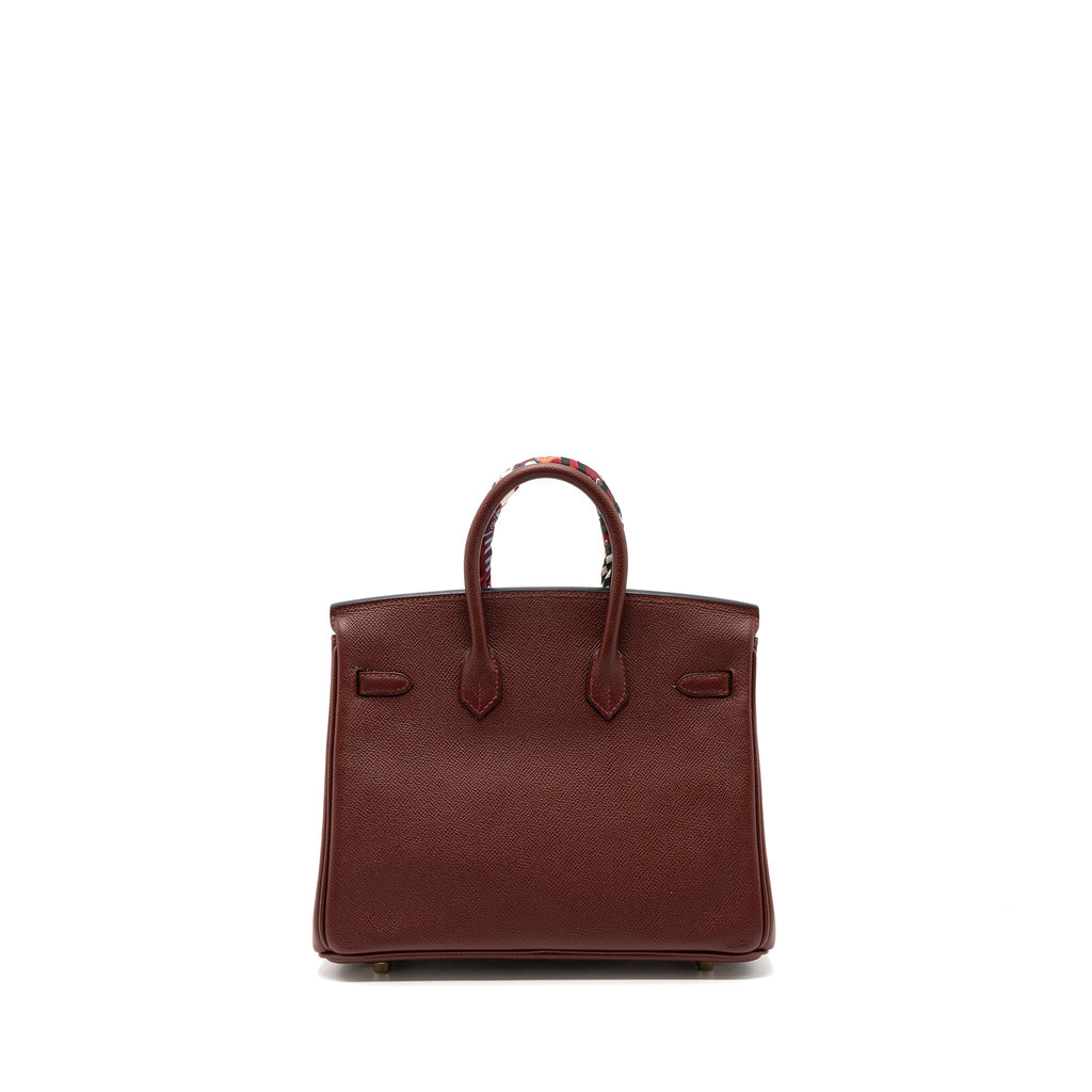 HERMES BIRKIN 25 EPSOM ROUGE H GHW