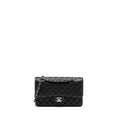 CHANEL MEDIUM CLASSIC DOUBLE FLAP BAG CAVIAR BLACK SHW