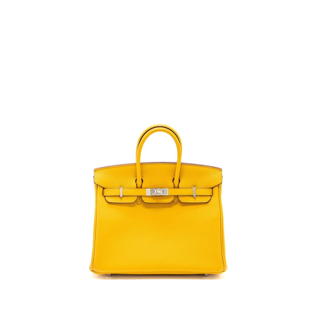HERMES BIRKIN 25 TOGO JAUNE AMBRE SHW