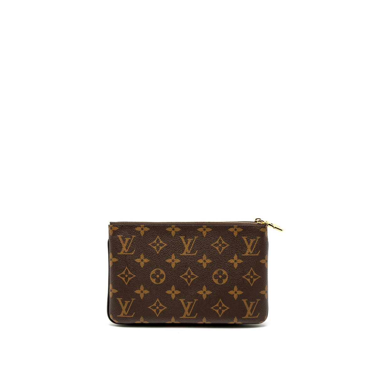 LOUIS VUITTON DOUBLE ZIP POCHETTE RESERVE MONOGRAM CANVAS GHW (NEW VERSION)