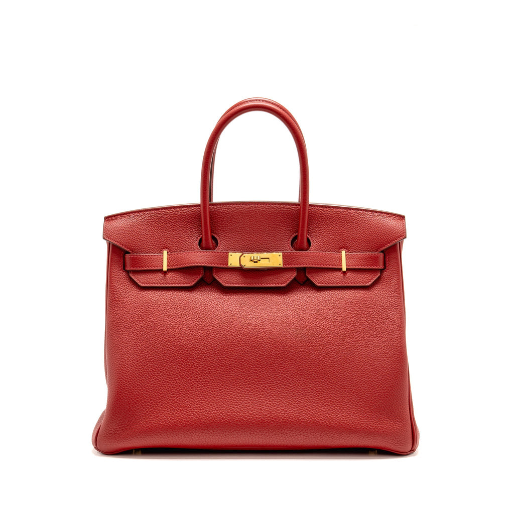 HERMES BIRKIN 35 TOGO ROUGE VIF GHW
