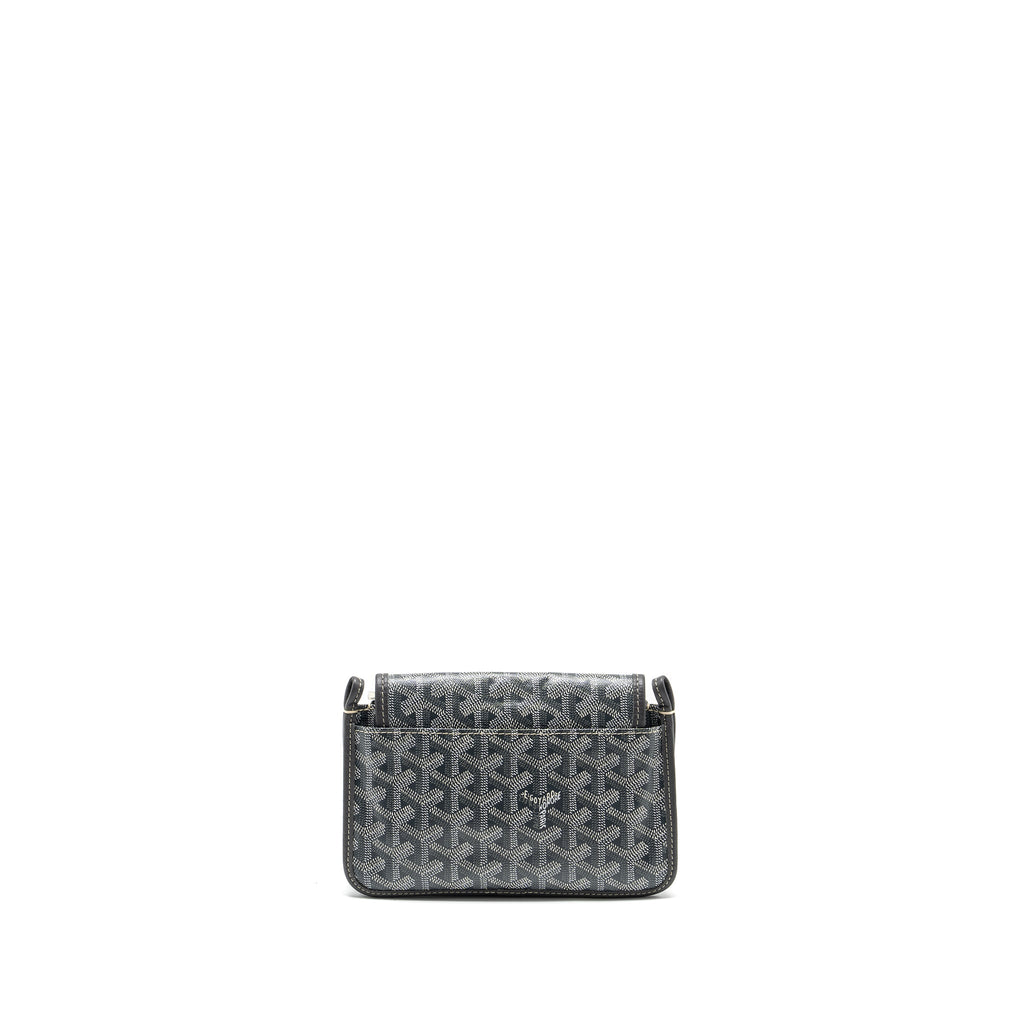 GOYARD PORTEFEUILLE POCHETTE PLUMET GOYARDINE CANVAS / LEATHER GREY SHW