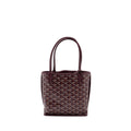 GOYARD ANJOU MINI TOTE CANVAS/CALFSKIN BURGUNDY SHW