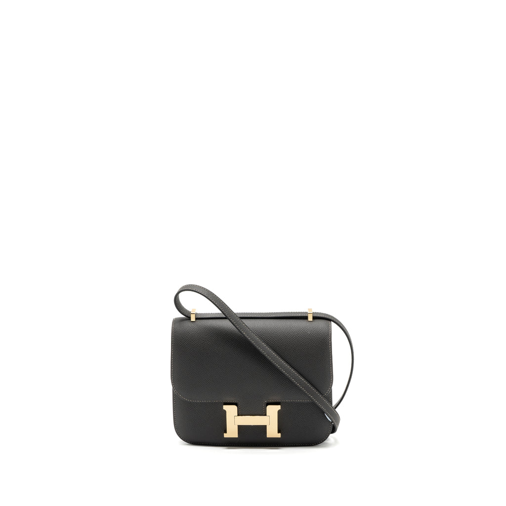 Hermes mini constance epsom graphite LGHW (New Version)