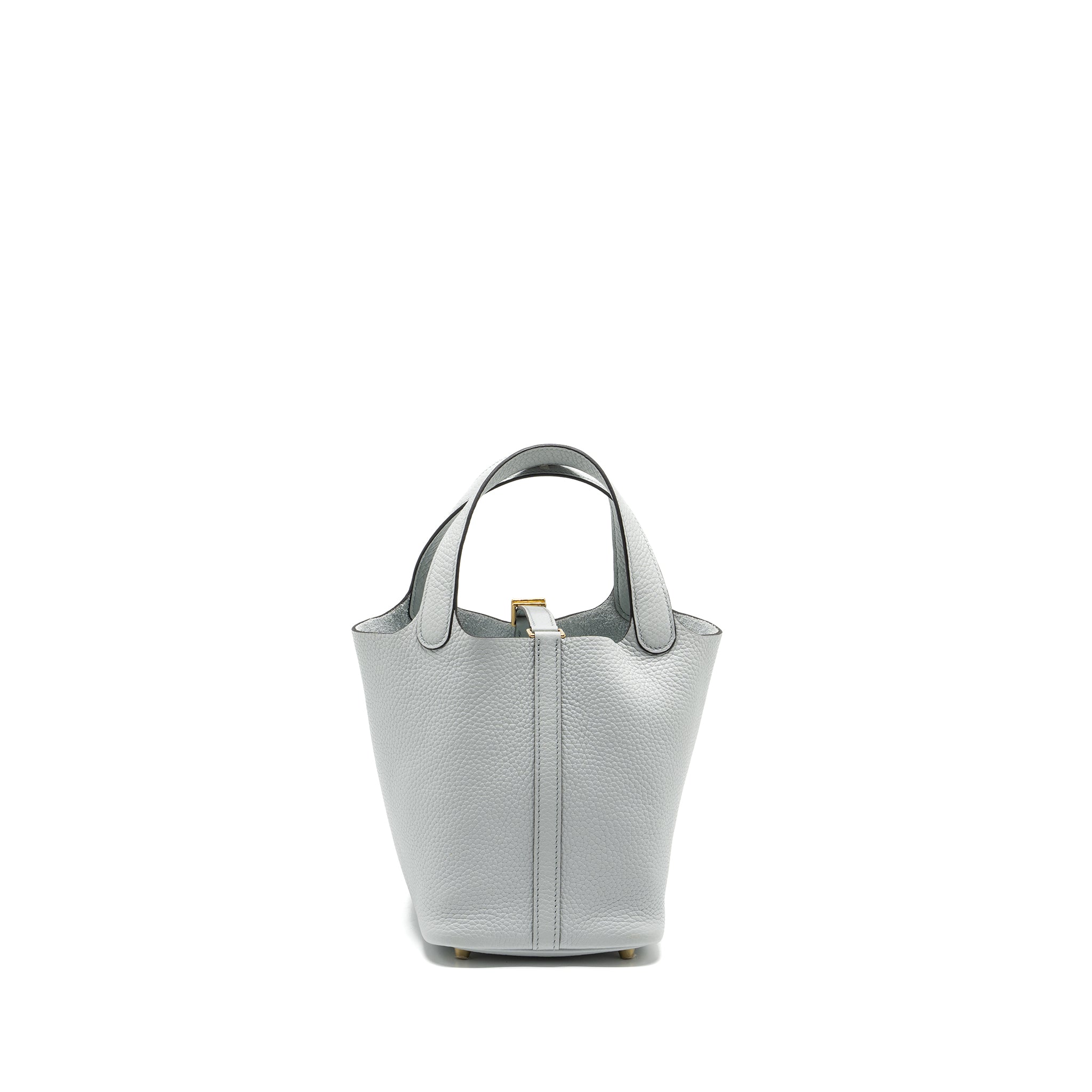 HERMES PICOTIN 18 LOCK BAG CLEMENCE BLUE PALE GHW