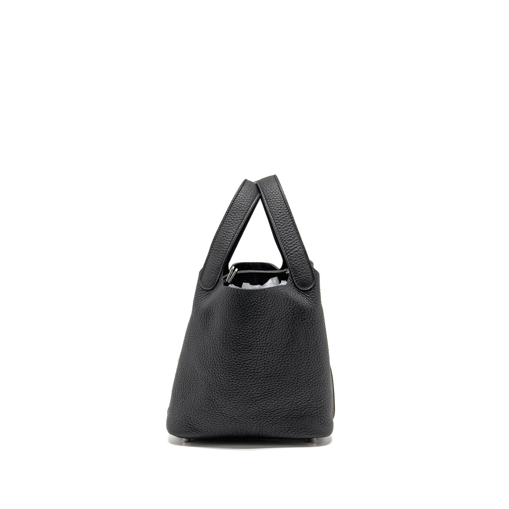 HERMES PICOTIN 18 LOCK BAG CLEMENCE BLACK SHW