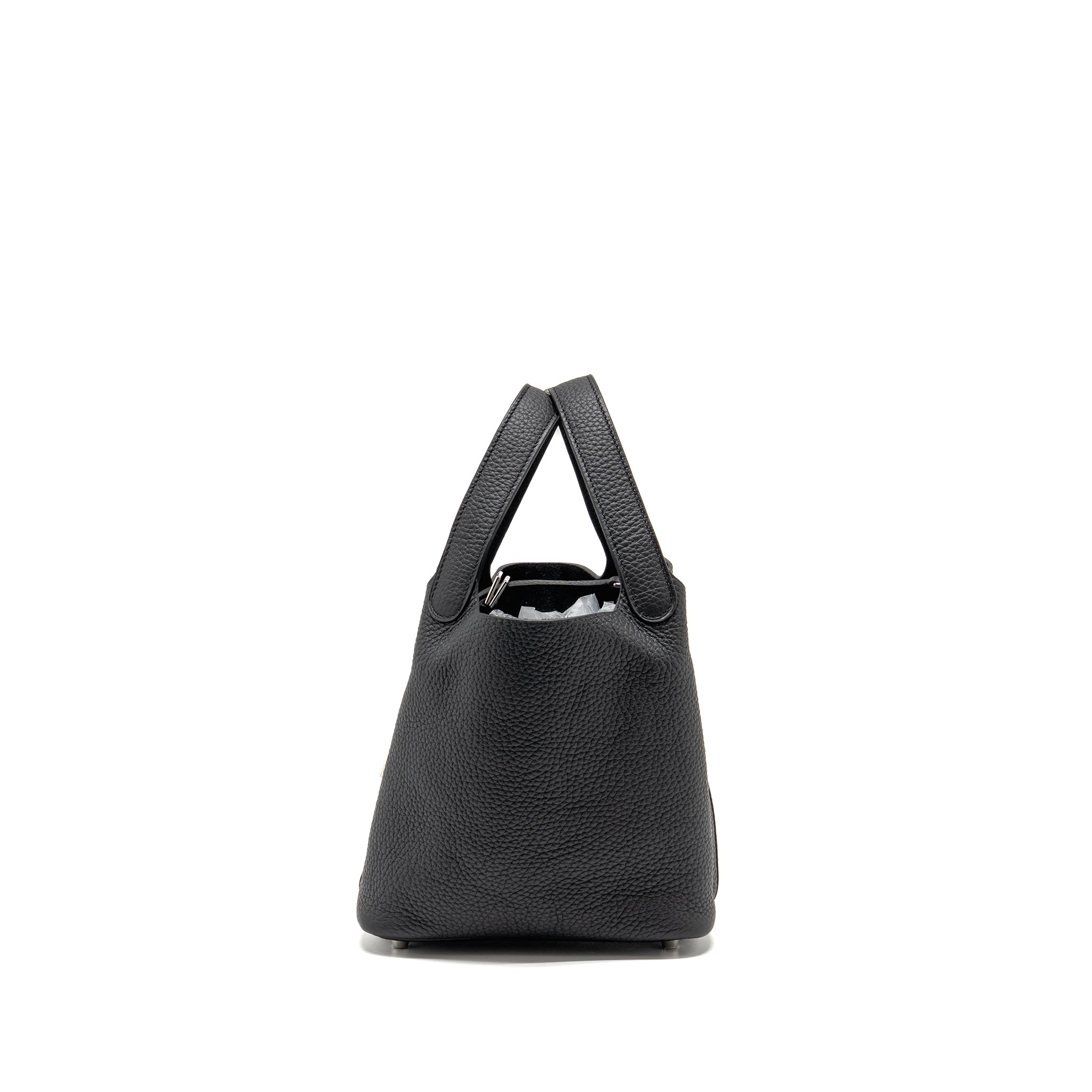 HERMES PICOTIN 18 LOCK BAG CLEMENCE BLACK SHW