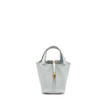 HERMES PICOTIN 18 LOCK BAG CLEMENCE BLUE PALE GHW