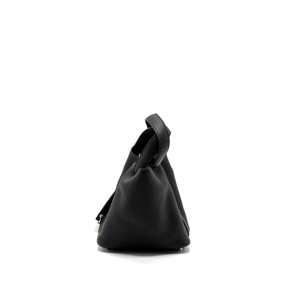 HERMES PICOTIN 18 LOCK BAG CLEMENCE BLACK SHW