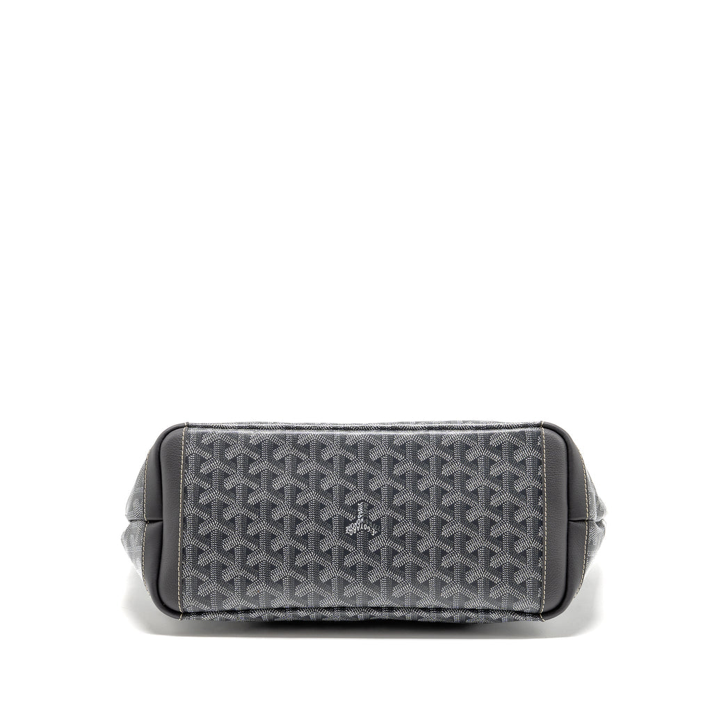 GOYARD ARTOIS PM TOTE BAG GOYARDINE CANVAS / CALFSKIN GREY