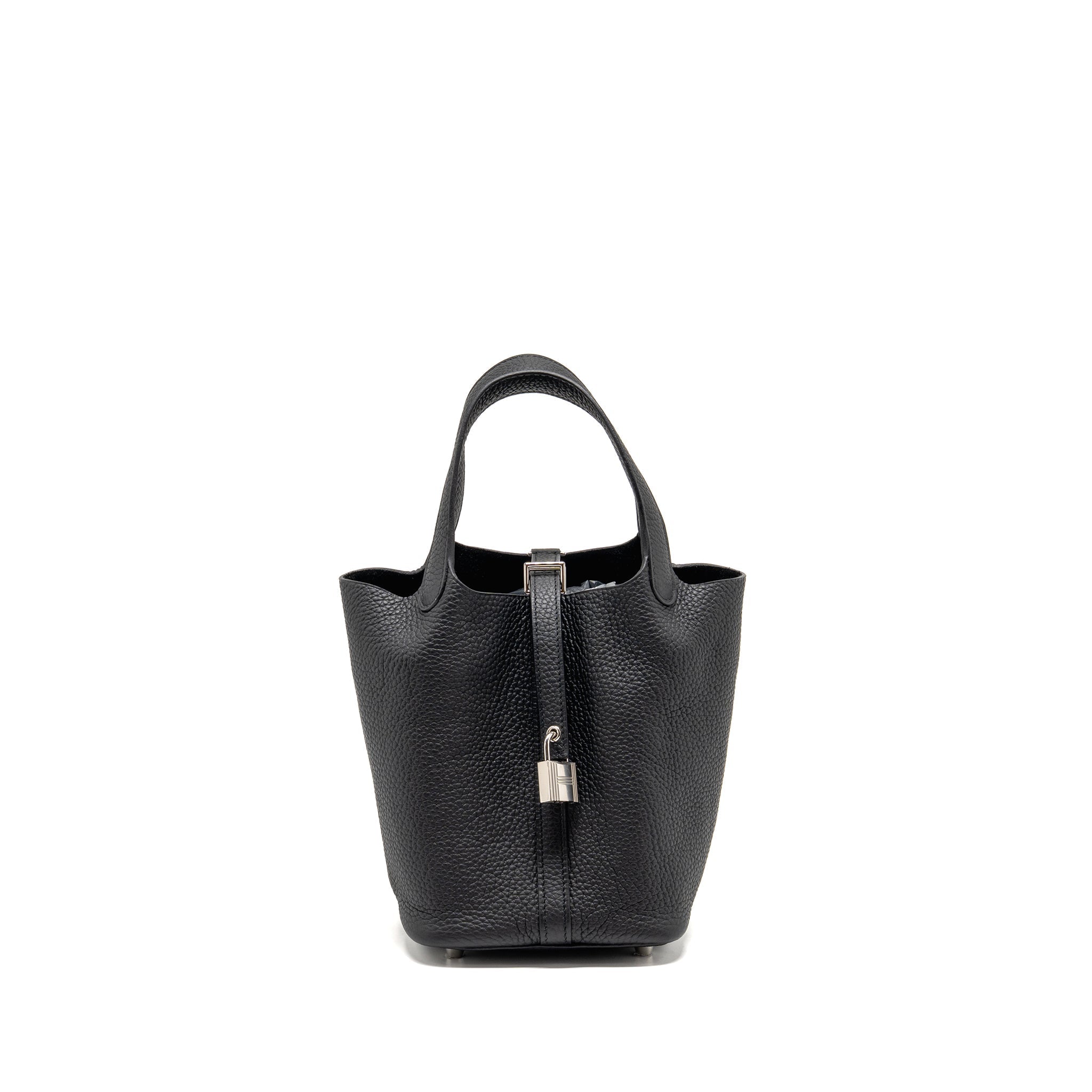 HERMES PICOTIN 18 LOCK BAG CLEMENCE BLACK SHW