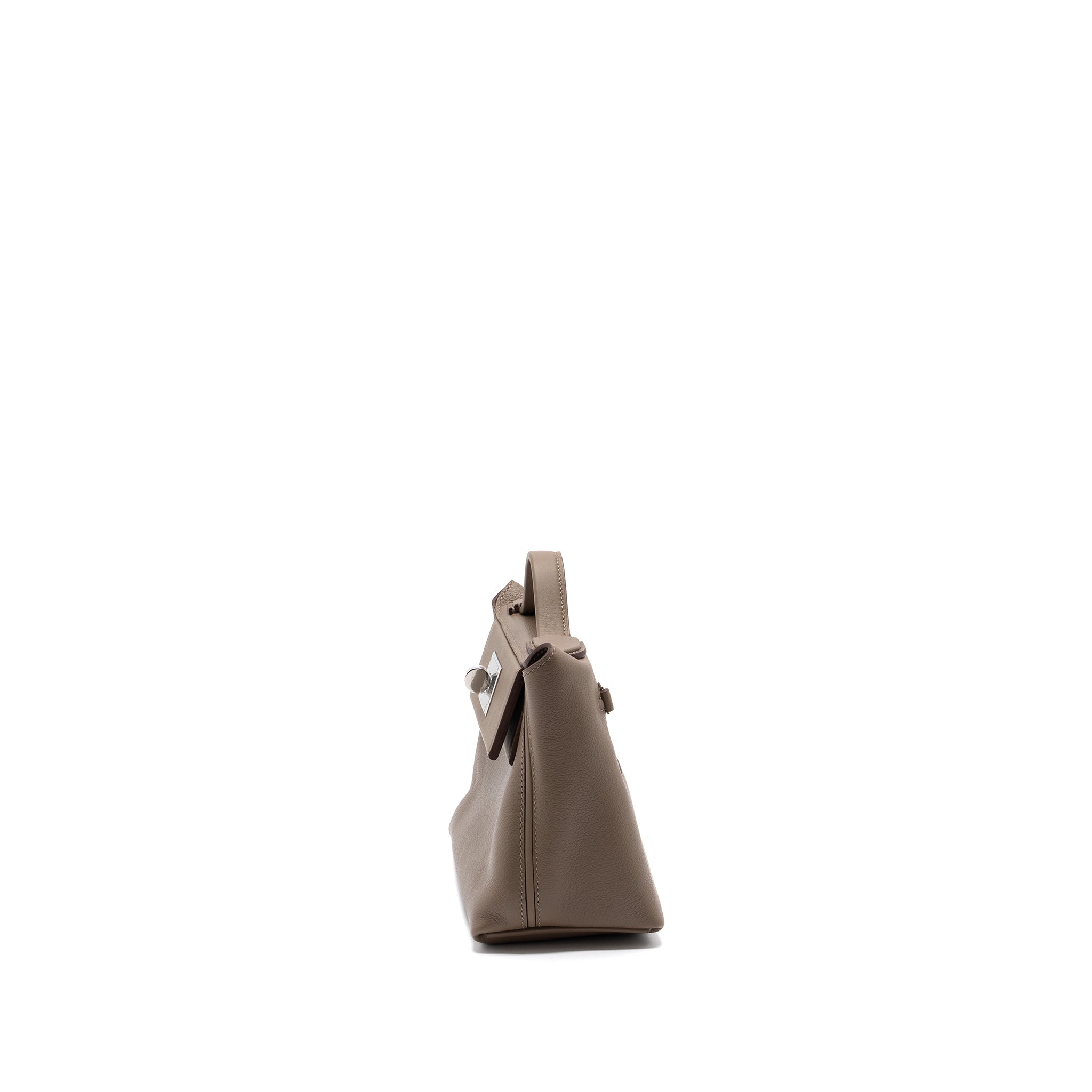 HERMES MINI 24/24 2424 -21 BAG EVERCOLOR/SWIFT ETOUPE SHW