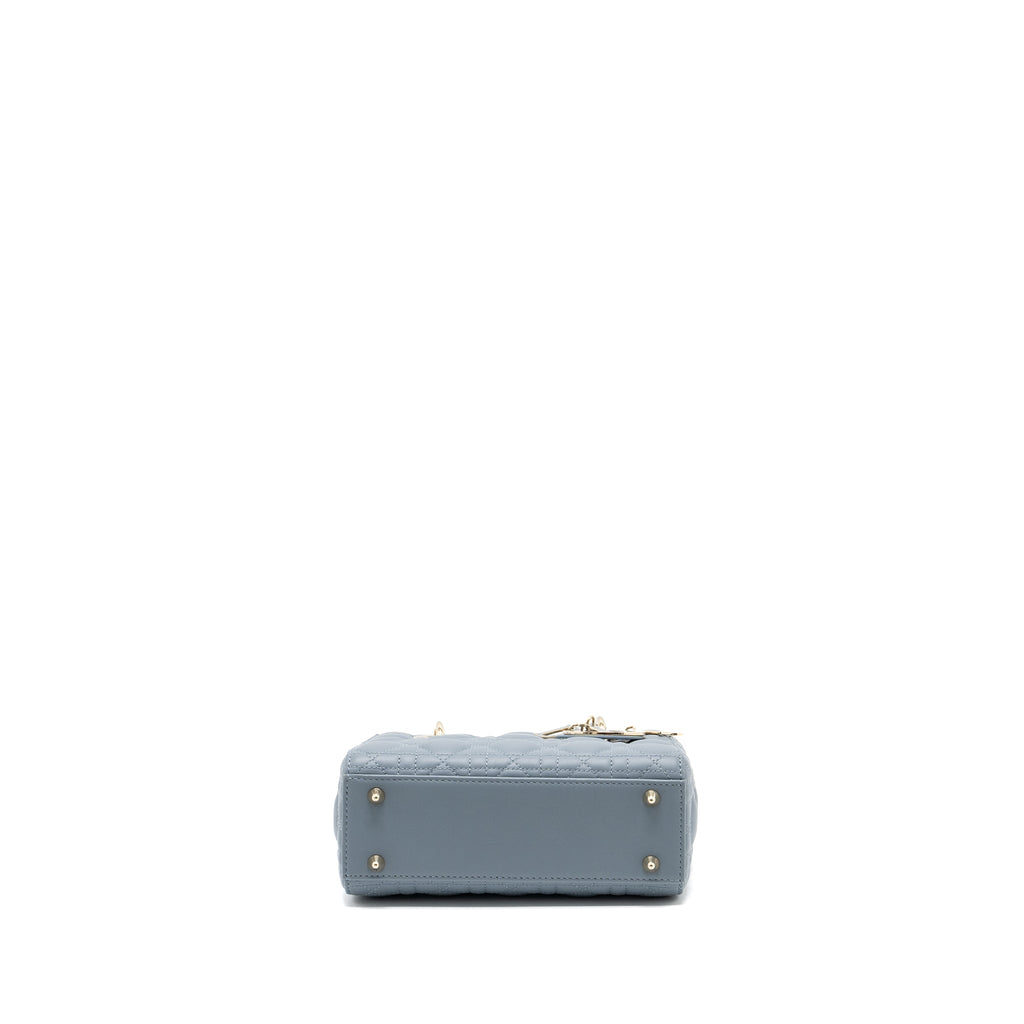 DIOR MY ABC SMALL LADY DIOR LAMBSKIN LIGHT BLUE LGHW