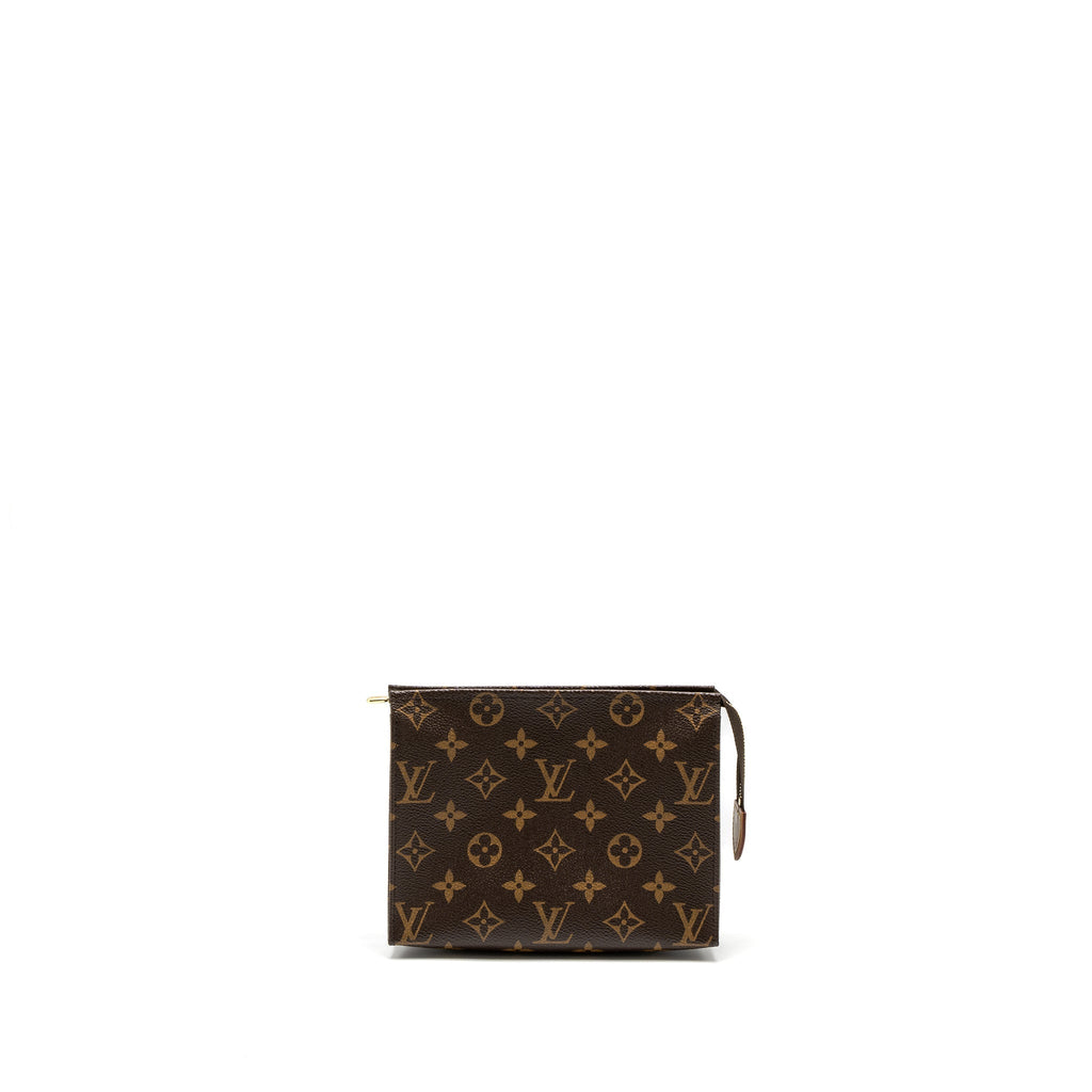 LOUIS VUITTON TOILETRY POCHETTE 19 MONOGRAM CANVAS GHW