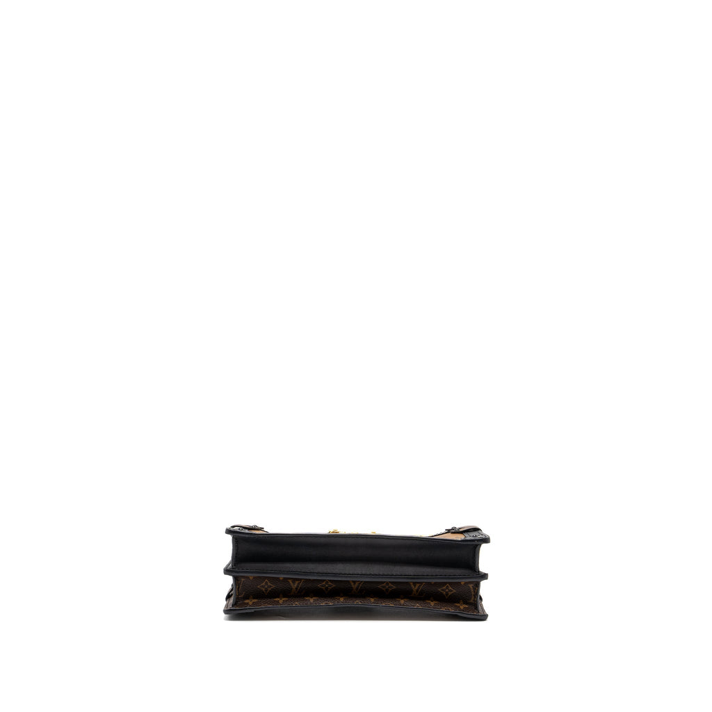 LOUIS VUITTON TRUNK CLUTCH MONOGRAM REVERSE CANVAS GHW