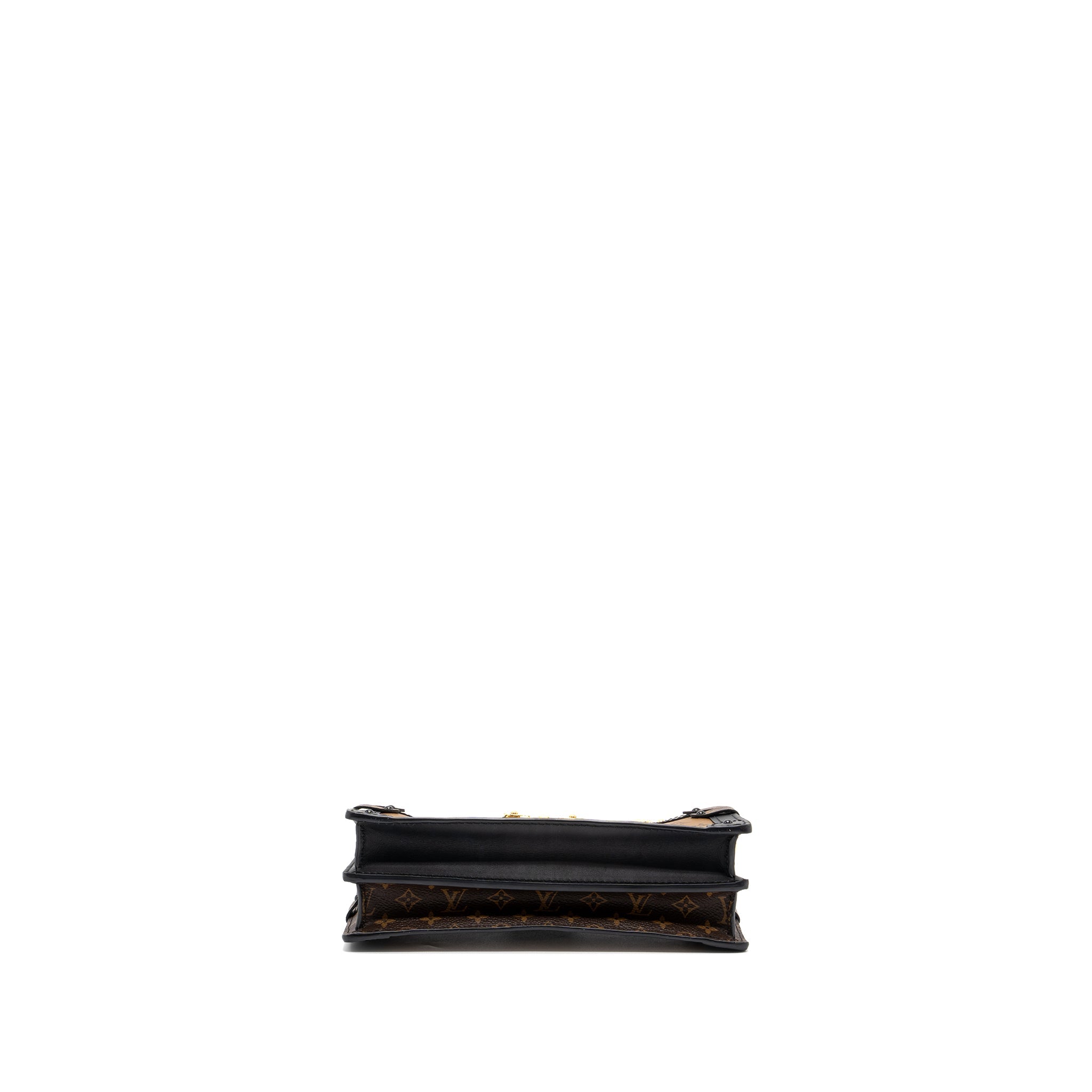 LOUIS VUITTON TRUNK CLUTCH MONOGRAM REVERSE CANVAS GHW