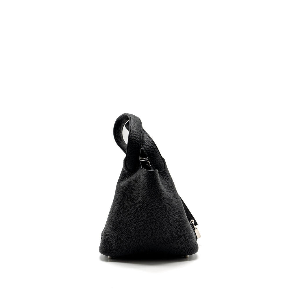 HERMES PICOTIN 18 LOCK BAG CLEMENCE BLACK SHW