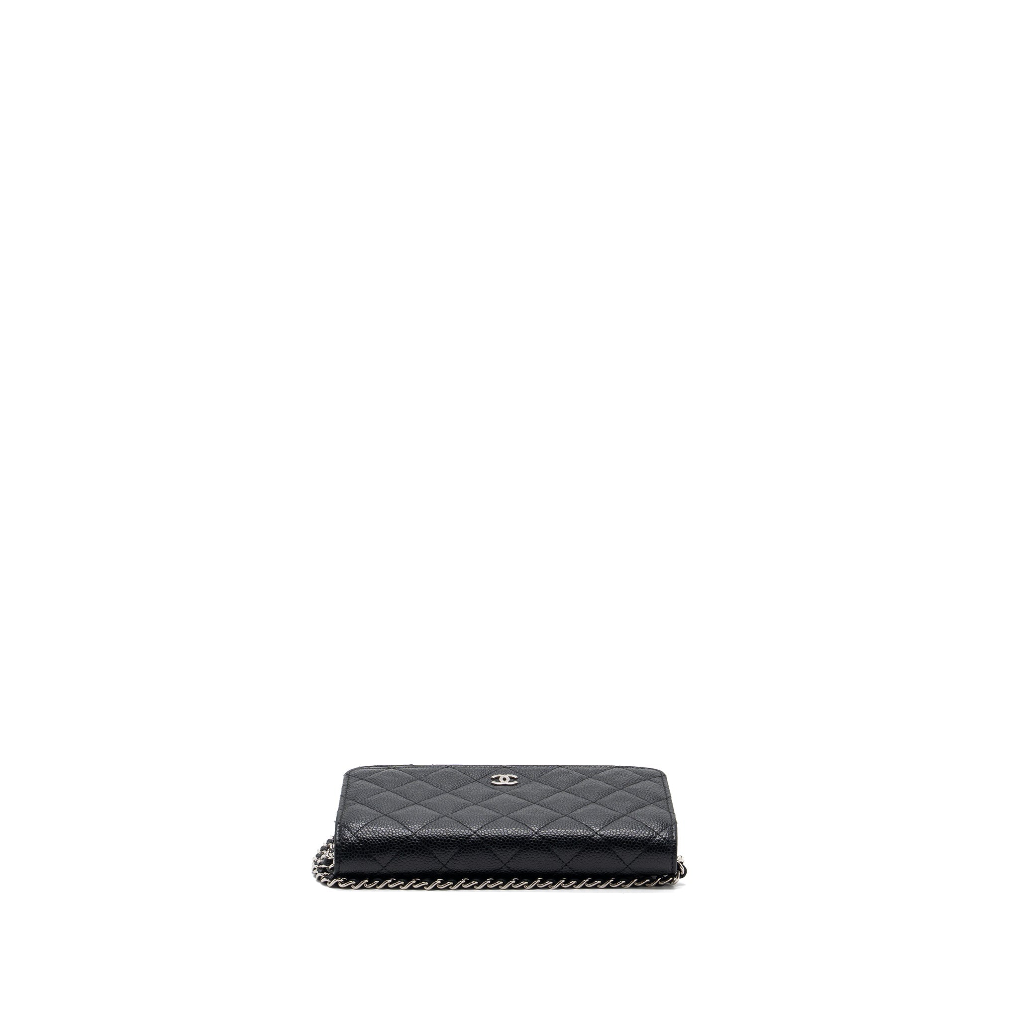 CHANEL CLASSIC WALLET ON CHAIN CAVIAR BLACK SHW