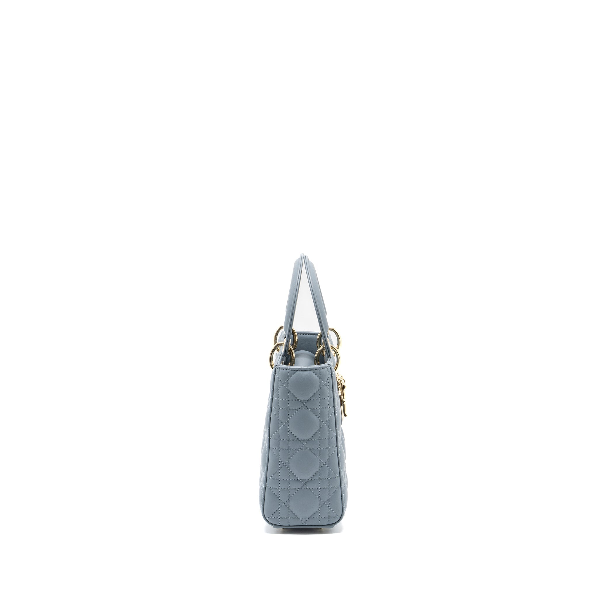 DIOR MY ABC SMALL LADY DIOR LAMBSKIN LIGHT BLUE LGHW