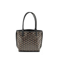 GOYARD MINI ANJOU TOTE GOYARDLINE CANVAS/ CALFSKIN BLACK SHW
