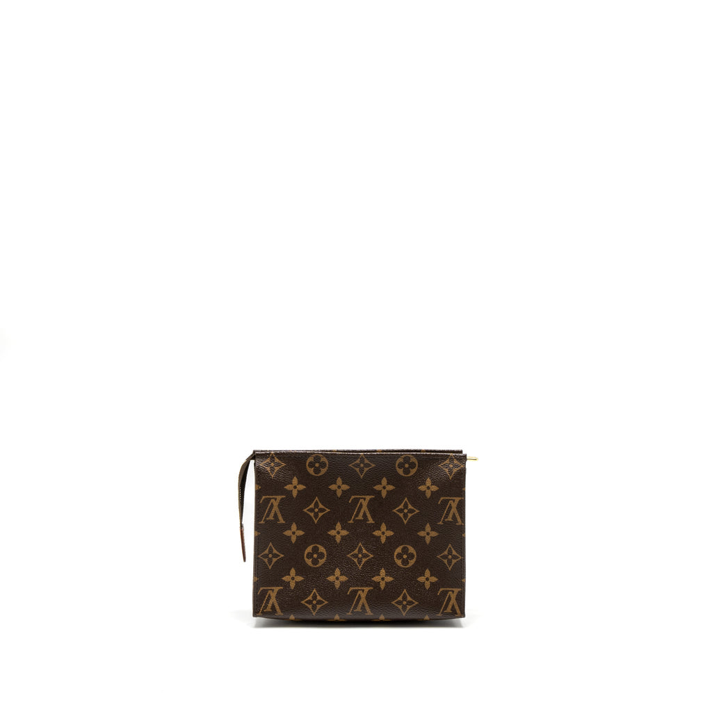 LOUIS VUITTON TOILETRY POCHETTE 19 MONOGRAM CANVAS GHW