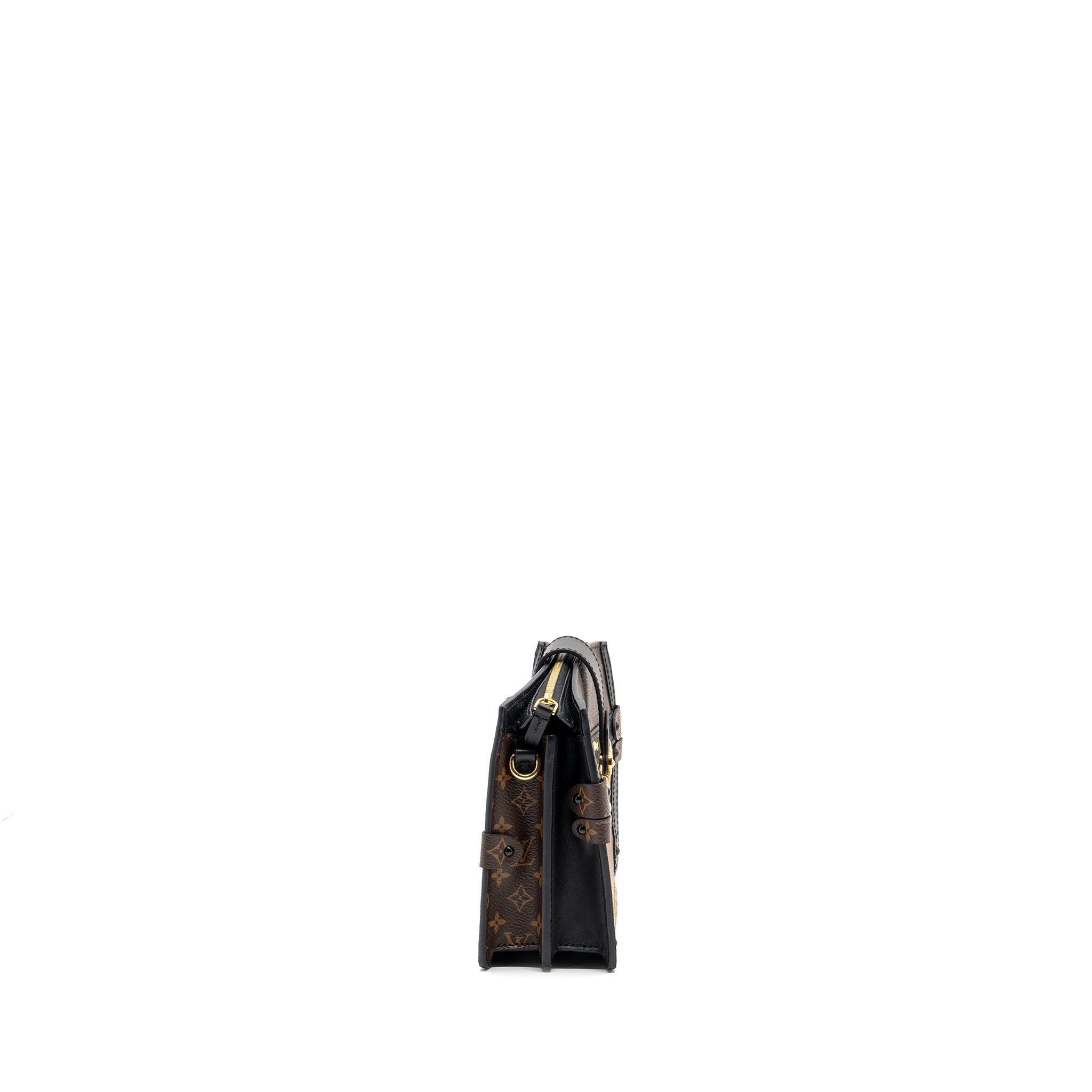 LOUIS VUITTON TRUNK CLUTCH MONOGRAM REVERSE CANVAS GHW