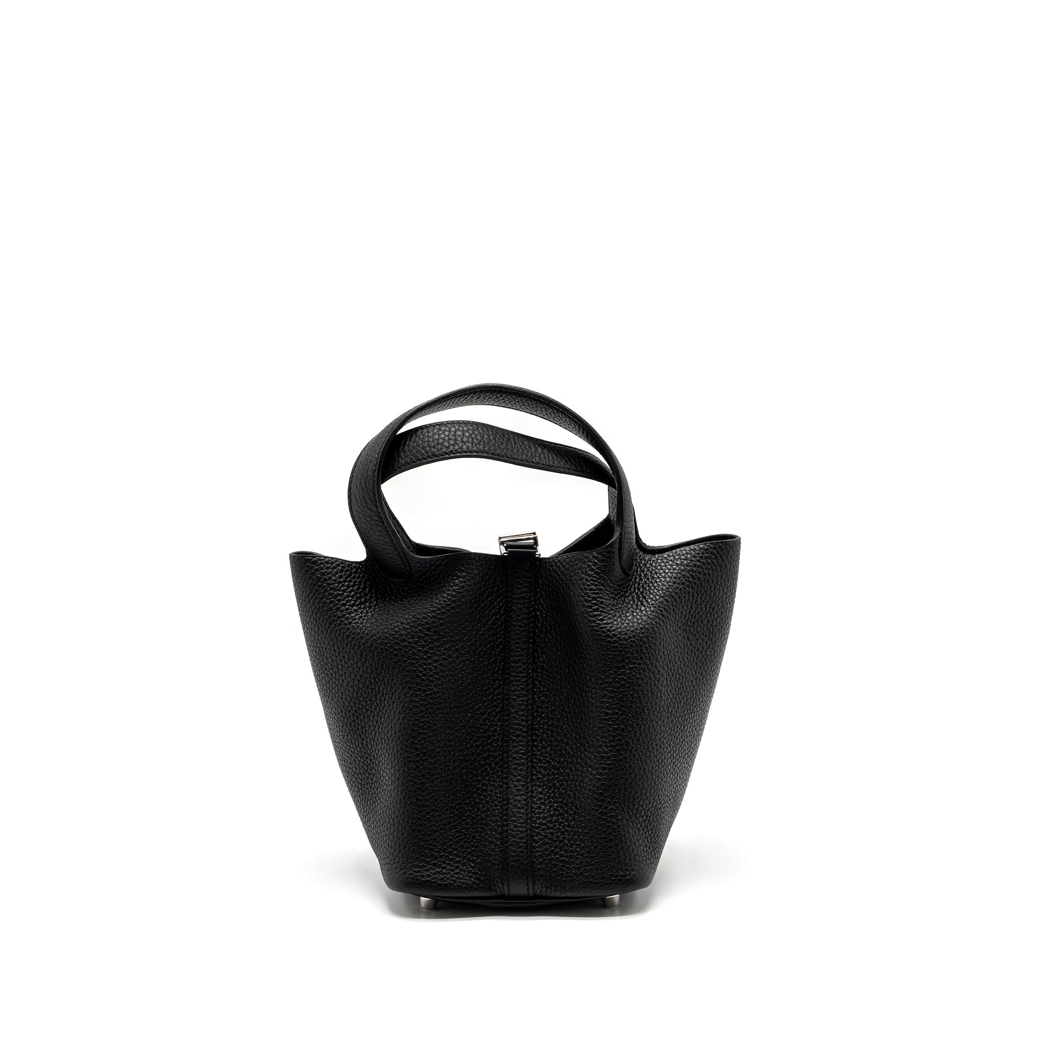 HERMES PICOTIN 18 LOCK BAG CLEMENCE BLACK SHW